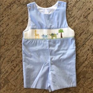 One piece smocked outfit